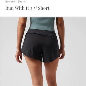 Athleta Run With It Short 3.5”